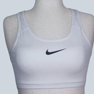 Nike DRI-FIT Swoosh Women's Racerback Sports Bra Size L White